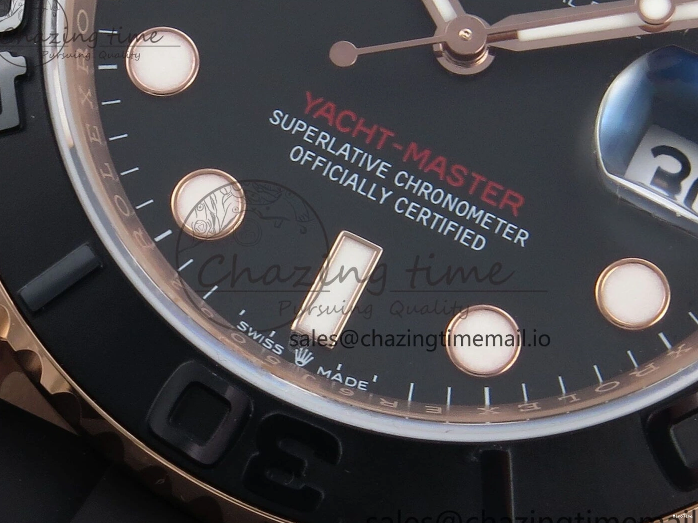 MiroTime 0303 Yacht-Master 40mm 126655 EWEF Best Edition Black Dial on Oysterflex Strap A Sophisticated 787